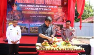 Meningkatkan Kesejahteraan dan Kesiapsiagaan Anggota Polri Dalam Melaksanakan Tugas, Polresta Barelang Peletakan Batu Pertama Rusun Sanika Satyawada
