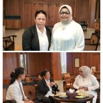 Aktivis perempuan dan anak, Romauli Situmorang berkunjung ke kediaman Ibu Fery Farhati Anies Rasyid Baswedan