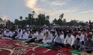Dandim 0322/Siak Hadiri dan Laksanakan Sholat Idul Adha 1445 H di Siak