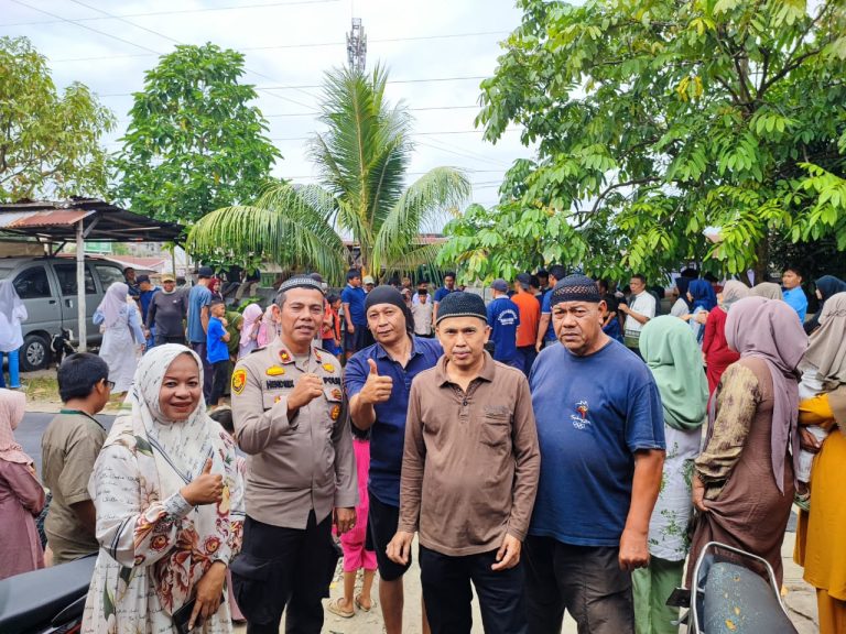 Kapolsek Tualang Bersama Personil Lakukan Monitoring Hewan Qurban di Beberapa Titik Untuk Menciptakan Kemanan