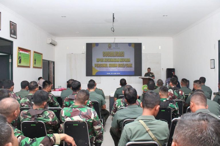 Personel Kodim 0322/Siak Menerima Sosialisasi dari BPJS Kesehatan