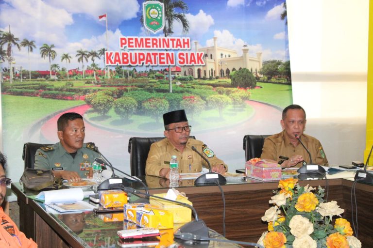 Siap Siaga! Kasdim 0322/Siak Hadiri Rapat Koordinasi Persiapan Menghadapi Kebakaran Hutan dan Lahan di Kabupaten Siak Tahun 2024