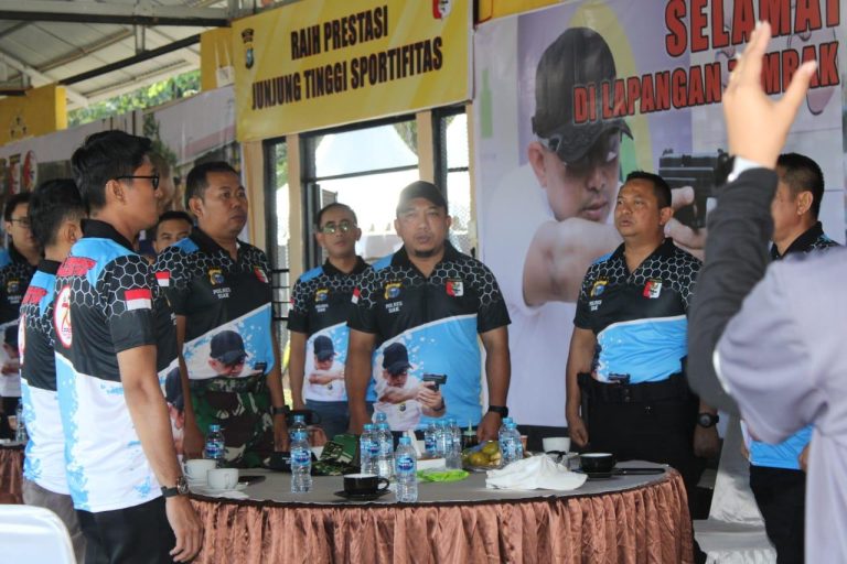 Gebyar Hari Bhayangkara ke-78, Dandim 0322/Siak Meriahkan Turnamen Menembak Terbuka Polres Siak