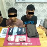 Tim Opsnal Satres Narkoba Polres Siak Amankan Empat Orang Pria Diduga Pelaku Penyalahgunaan Narkotika.