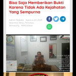 Subdit Paminal Propam Polda Jateng akan menurunkan Team Untuk Pulbaket Atas Sumber Uang Rp.50 Juta