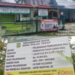 Diduga Habiskan Anggaran Rp. 40 juta, Proyek Pembangunan Pagar Sawah Desa Pulau Terap Kecamatan Kuok Masih Mangkrak.