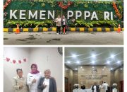 Dian Puspitasari, S.H., Direktur LBH RaKeSia bertemu dengan Irjen Pol (P) Dessy Andriani, Deputi PHP Kementerian Pemberdayaan Perempuan dan Perlindungan Anak