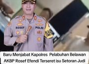 Baru Menjabat Kapolres Pelabuhan Belawan AKBP Rosef Efendi Terseret isu Setoran Judi Dan Narkoba di Pasar 9 Desa Helvetia Manunggal