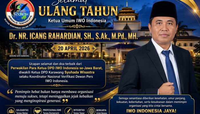 DPW IWO Sumsel Rayakan HUT Ketum, Sebut Dr. Icang Rahardian Pemimpin Inspiratif dan Visioner