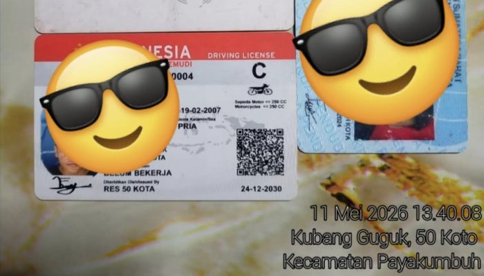 Tak Punya Hati..!! FR Masyarakat Lima Puluh Kota Cerita jadi Korban Pungli Sim di Satpas Sim Polres Lima Puluh