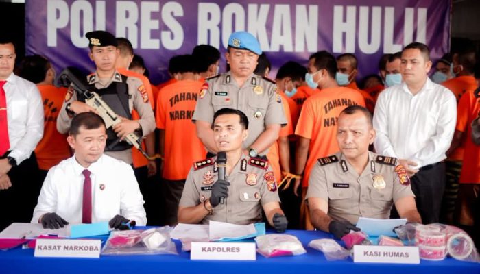 Bandar Narkoba di Rambah Digulung! Polres Rohul Sita 1,03 Kg Sabu & 246 Butir Ekstasi