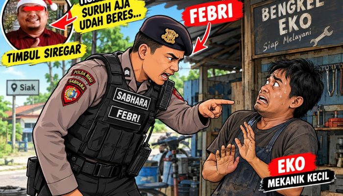 Arogansi Oknum Polisi di Siak: Mekanik Bengkel Kecil Dintimidasi dan Diancam Pidana Gara-gara Utang Grandong Orang Lain