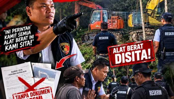 Arogansi!! Lawan Karhutla atau Lawan Prosedur? Bobroknya Prosedur Main Angkut Alat Berat Polres Siak